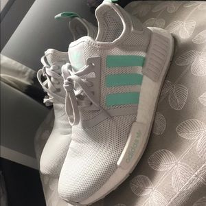 Teal Adidas NMD shoes